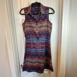 By & By dress, sleeveless, aztec pattern, summer, light weight, mini, Size M